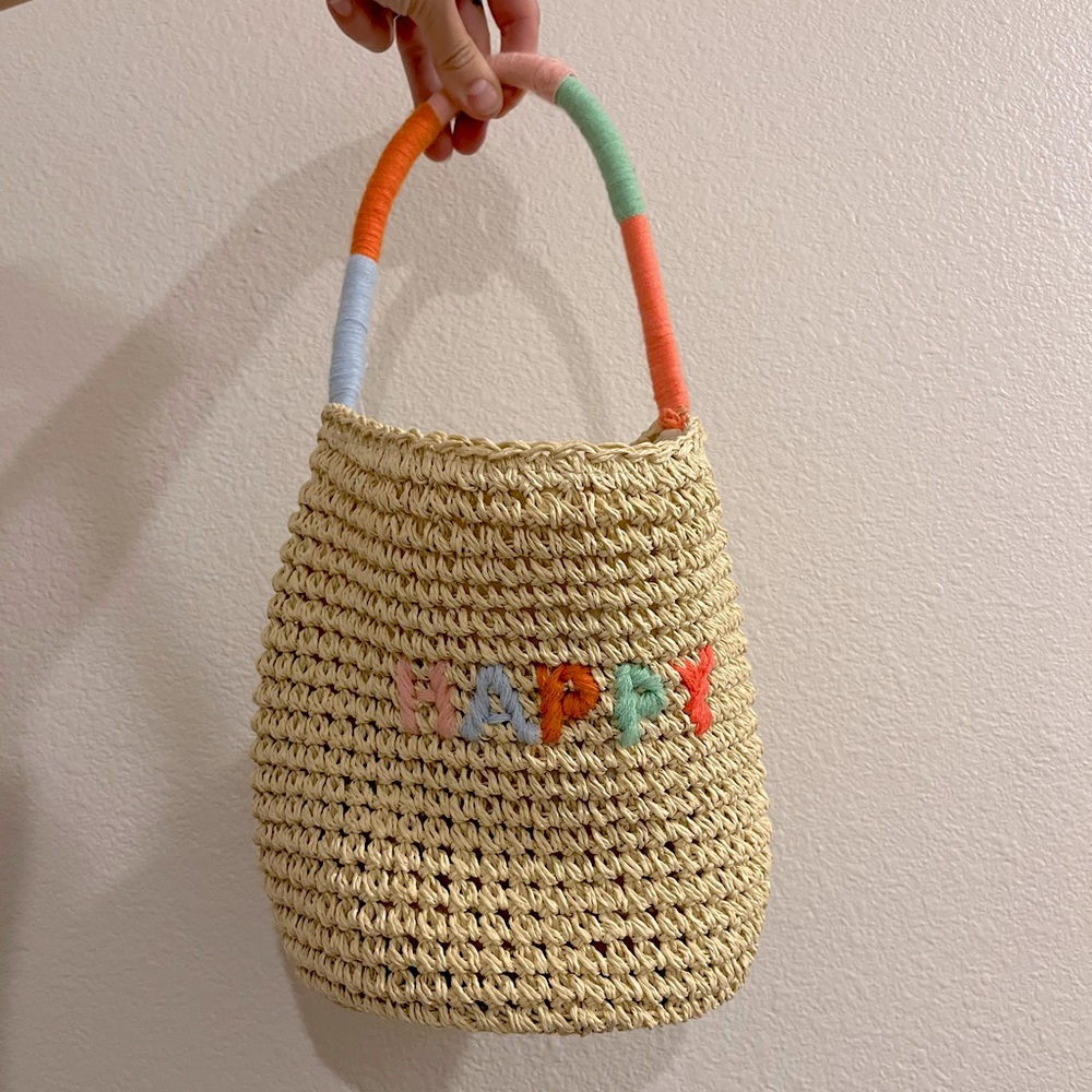 Boho Woven Happy Tote/Handbag